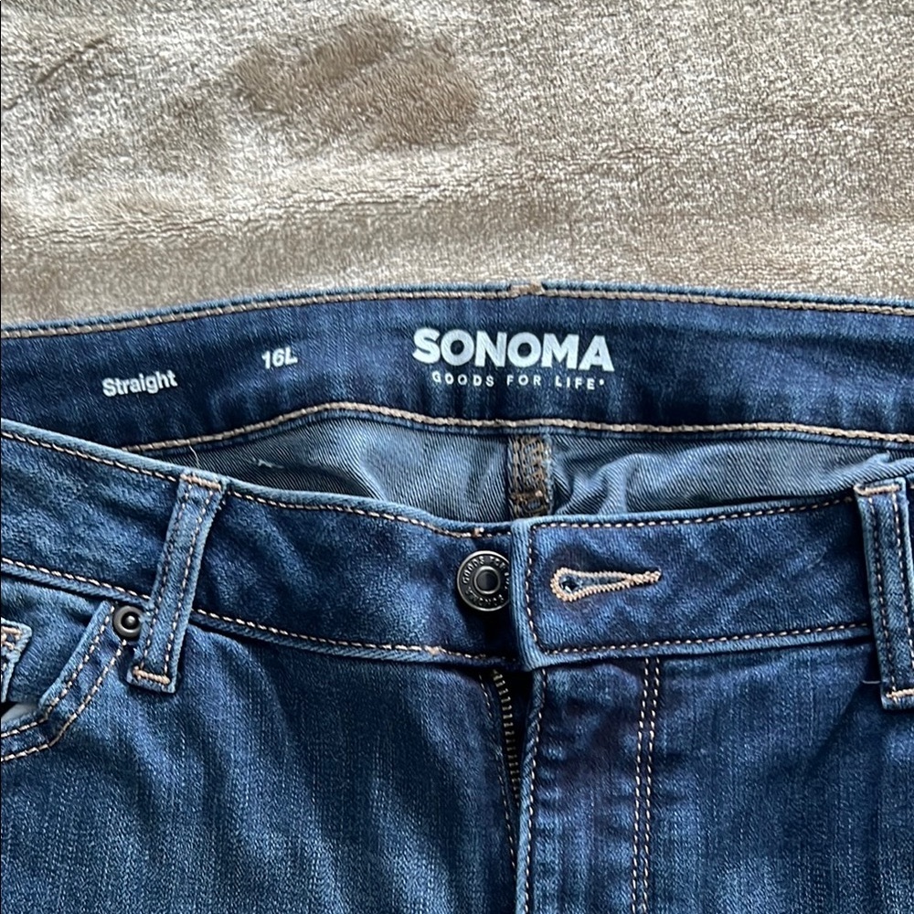 Sonoma Blue Straight Leg Jeans